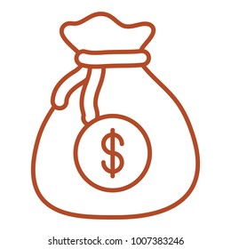 money bag   vector illustration
