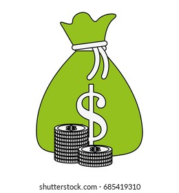 money bag vector illustration