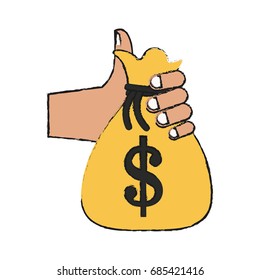 money bag vector illustration