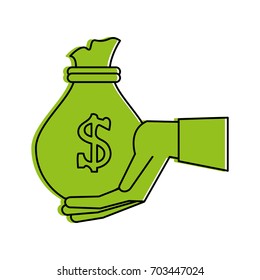money bag vector illustration