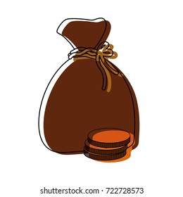 money bag  vector illustration