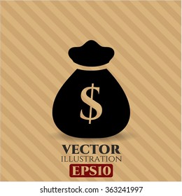 Símbolo del vector Bolsa de dinero