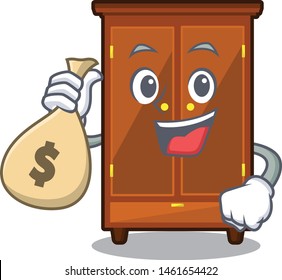 With money bag wardrobe in the a mascot bedroom