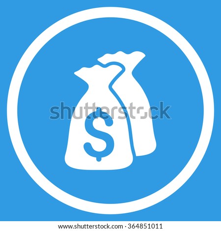 Money Bags Vector Icon Style Flat Stock Vector Royalty Free - 