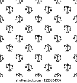 Money balance pattern seamless repeat background for any web design