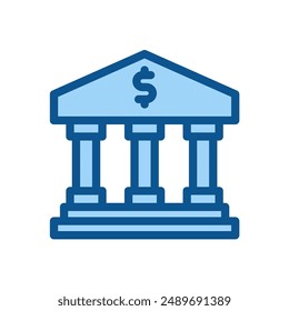 Money Bank, building Bussines Icon