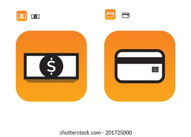 money - bank card icon
