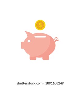 Money Bank Icon. Piggy Bank - Saving Money Icon