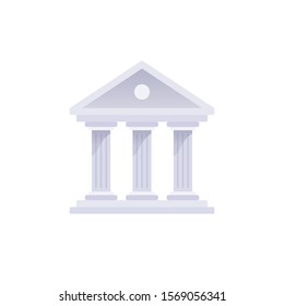 Money Bank icon. Simple vector illustration of isolated bank