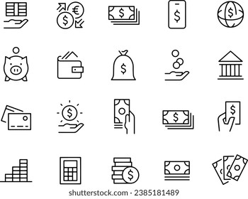 money bank icons vector design