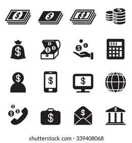 Money, Bank , investment icons set