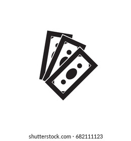 Money bank note vector icon