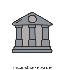 Money Bank thin line icon isolated on white. Vector Illustration EPS10