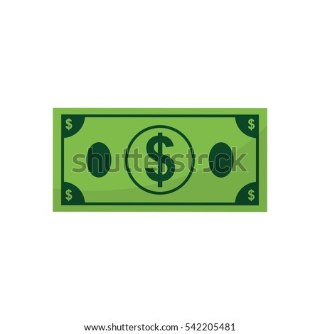 Money bill cash icon vector illustration graphic design