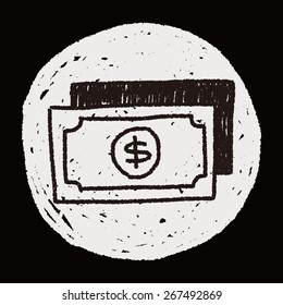 money bill doodle drawing