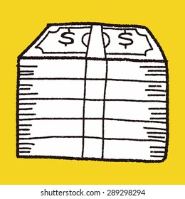 money bill doodle drawing
