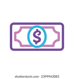 Money bill Finance icon Vector illustration