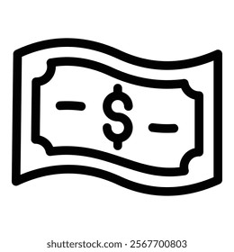 Money Bill Icon Element For Design