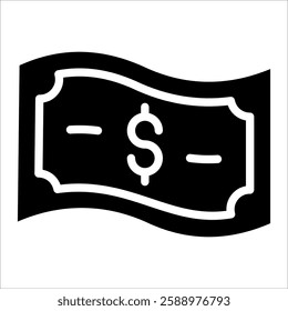 Money Bill Icon Element For Design