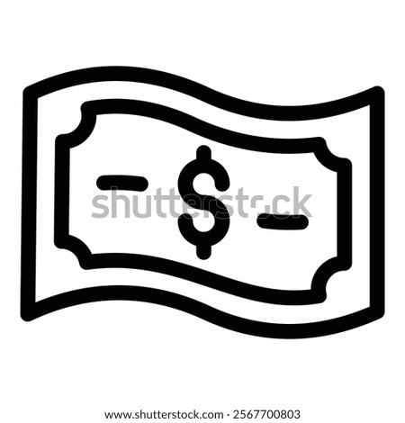 Money Bill Icon Element For Design