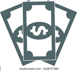 Money bill icon. Vector illustration