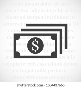 Money bill isolated 