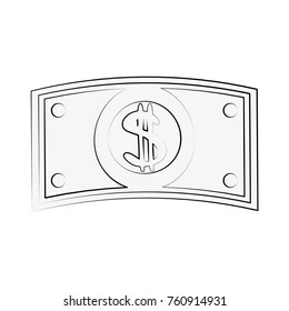 Money bill isolated