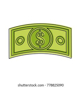 Money bill isolated