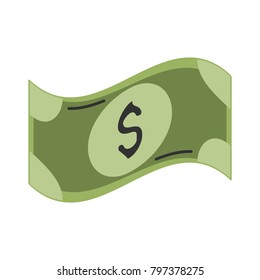 Money bill isolated