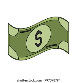 Money bill isolated