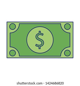 Money bill payment isolated vector illustration graphic design