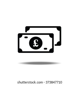 Money Bill - Pound Thin Line Single Icon