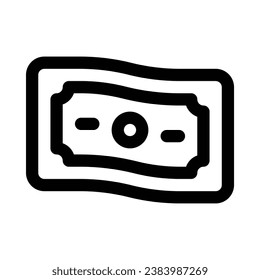 Money Bill Wave vector icon on white background