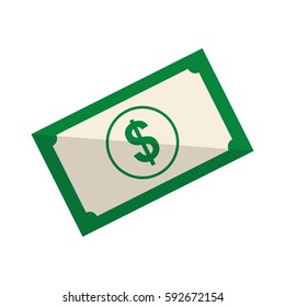 Money billet cash icon vector illustration graphic design