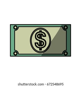 Money billet isolated