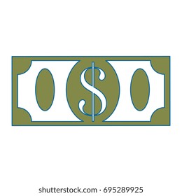 Money billet isolated