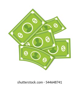 Money billets cash icon vector illustration graphic design