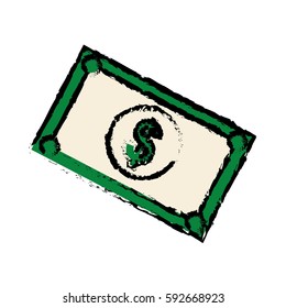 Money billets cash icon vector illustration graphic design