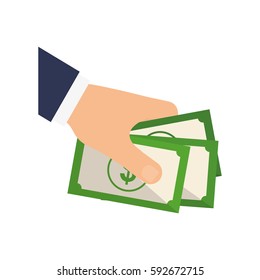 Money billets cash icon vector illustration graphic design