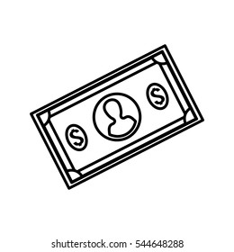 Money billets isolated icon vector illustration graphic design