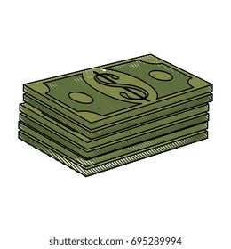 Money billets symbol