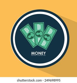 money bills design, vector illustration eps10 graphic