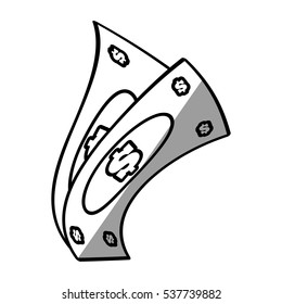 money bills dollar cash shadow vector illustratione eps 10