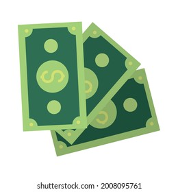 money bills icon on white background