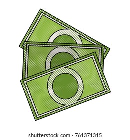 Money bills isolated