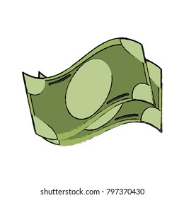 Money bills isolated