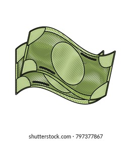 Money bills isolated