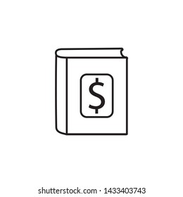 money book icon vector design template