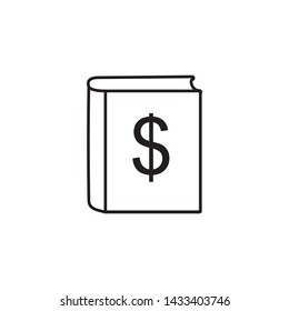 money book icon vector design template