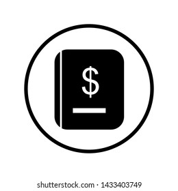 money book icon vector design template